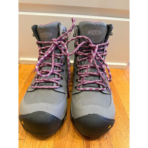 KEEN Utility Women's Canby 6" Aluminum Toe Waterproof Work Boot Grey - Size 8W - Picture 8 of 13